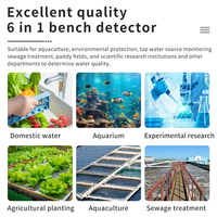 2026 High Accuracy PHS-26C 6 in 1 Online Water Quality Monitor Benchtop PH EC TDS CF ORP Temperature Detector Lab Grade Meter