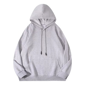 เสื้อฮู้ดผู้ชายทรงหลวม แขนเสื้อแบบแร็กแลน ผ้าฝ้าย 100% น้ำหนัก 260 กรัม สีพื้น สไตล์ลำลอง สำหรับฤดูใบไม้ร่วง - Product Image 6
