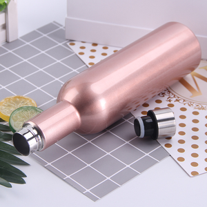 Bouteille isotherme Topnovo personnalisée pour vin, 25 oz (750 ml), double paroi en acier inoxydable, pour extérieur - Product Image 4