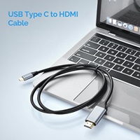Kabel Audio Video USB C ke HDMI 4K untuk MacBook pro dan iPad Pro dan Samsung dan lainnya