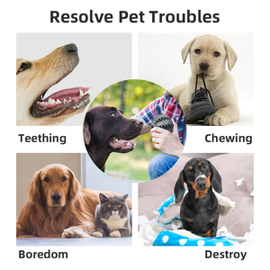 Kauçuk Pelota Para Perros çiğnemek oyuncaklar topu Pet malzemeleri köpek maması besleyici dağıtıcı ve diş temizleme Juguetes Para Perros tedavi - Product Image 3