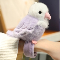 Porte-clés en peluche perroquet mignon, jouet en peluche personnalisé avec rembourrage en coton PP, hauteur de 11 à 30 cm, unisexe, vente en gros