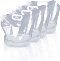 Pochette souple à bec verseur avec poignée en plastique et bouchon à vis, réutilisable pour l'emballage d'eau, de limonade et de thé glacé