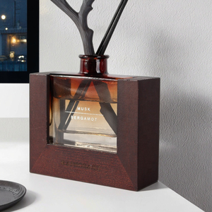 RAINCOAST Eco-vriendelijke Luxe Rietdiffuser Sets 100ml Vierkante Glazen Luchtverfrissers Huisgeur Decoratie - Product Image 1