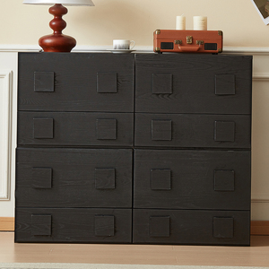 Gabinete Carmen de Estilo Moderno de Mediados de Siglo, Gabinete de Almacenamiento Lateral de Madera Sólida Combinable, Mueble para el Hogar de Diseño Retro - Product Image 4