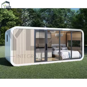 Luxe Ontwerp Stalen Structuur Eco-Vriendelijke Apple Pod Capsule Cabine Huis Voor Kamperen Met Slim Systeem - Product Image 1