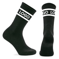 Chaussettes de sport pour hommes Blank Crew de haute qualité Manchette Logo personnalisé pour Elite Basketball Tennis Baseball Running