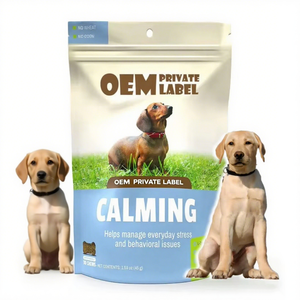OEM ODM integratore alimentare per cani probiotici pastiglie masticabili per calmare il rilassamento vitamine <span class=keywords><strong>Anti</strong></span>-ansia integratori per la salute degli animali domestici - Product Image 1