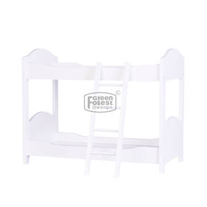 <span class=keywords><strong>Lit</strong></span> Double de poupées en bois de 18 pouces, mobilier de <span class=keywords><strong>lit</strong></span> superposé, avec échelle, literie non incluse - Product Image 2