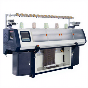 <span class=keywords><strong>Machine</strong></span> à tricoter à plat à double système informatisé de 52 pouces pour col de pull en jersey simple ou double - Product Image 1