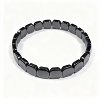 Bracelet élastique en hématite naturelle 2026 pour stimuler l'énergie, retrouvez votre confiance, cadeau haut de gamme pour hommes et femmes