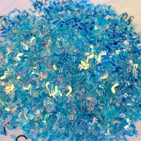 Paillettes en vrac en PVC holographiques transparentes, dorées, en forme d'étoile, de fleur et de papillon, pour nail art et Noël