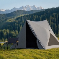 Tente de camping portable à ouverture automatique en 1 seconde, avec revêtement occultant épais, protection solaire et anti-moustiques pour l'extérieur