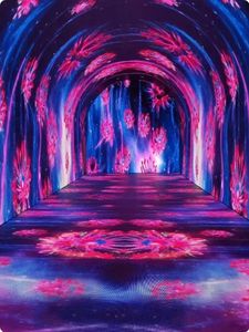 Éclairage LED pour carrelage de sol, bleu clair, luminosité 5000 cd, 178 °   Angle de visionnement, installation fixe en intérieur, utilisation en salle d'exposition - Product Image 1