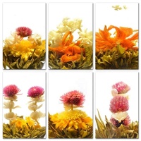 Thé en fleurs 100% artisanal en gros, thé en boule de fleurs, échantillon gratuit, thé fleuri
