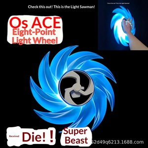 Cuchilla de luz giratoria con diseño de Caperucita Roja, juguete creativo de plástico impreso en 3D para niños - Product Image 6