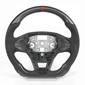 Volant de course LED au design élégant en fibre de carbone véritable pour <span class=keywords><strong>Ford</strong></span> Tourneo Custom <span class=keywords><strong>Puma</strong></span> 2018 2019 <span class=keywords><strong>2020</strong></span> 2021 - Product Image 4