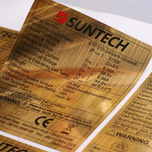 <span class=keywords><strong>Pellicola</strong></span> PET Metallizzata Color Oro/Argento Spazzolata per Decorazione e Laminazione - Product Image 4