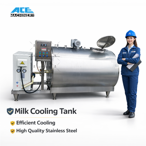 High Performance Double-Jacketed <b>Dairy</b> <b>Processing</b> <b>Machine</b> With Chiller Aseptic Milk Silo Cooling Tank Motor As Core Component - Product Image 2