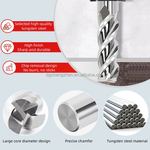 Hrc56 2-Flute vonfram thép xoắn ốc bit tráng <span class=keywords><strong>CNC</strong></span> <span class=keywords><strong>Router</strong></span> phay cắt nhôm gỗ đồng 8mm Shank tùy chỉnh OEM hỗ trợ - Product Image 3