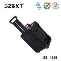 Valise trolley en plastique ABS rigide, étanche IP67, antichoc, anti-poussière, pour le stockage d'équipements d'extérieur, avec mousse de protection, vente en gros d'usine