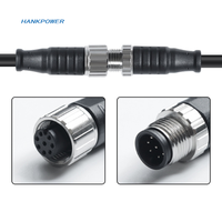 Connecteur électrique aviation personnalisé GX12 mâle à femelle M12 étanche câble 2p 3p 4p 5p 8p pour l'automatisation industrielle