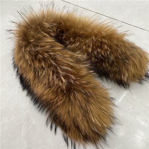 Collo di vera pelliccia di volpe capelli procione - Product Image 2