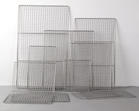 Grille de barbecue en acier inoxydable 304, personnalisable, en fil tressé, pour camping en plein air et grillades en restaurant