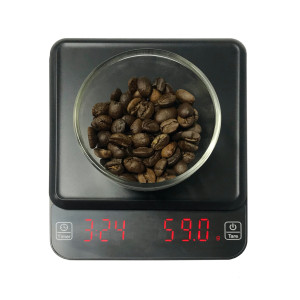 Sincronización automática Balanza digital para el hogar 3kg Balanza electrónica para café 0,1g/1g Divisiones Batería Medición <span class=keywords><strong>de</strong></span> peso <span class=keywords><strong>de</strong></span> nueva generación - Product Image 5