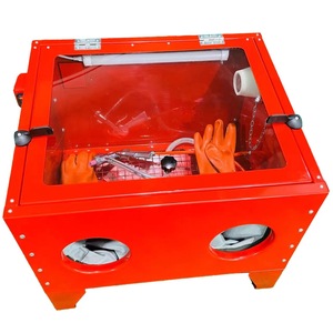 Small Tabletop <b>Sandblasting</b> Machine 90L Manual Descale Stripping Equipment For Metal Surface Treatment - Product Image 4
