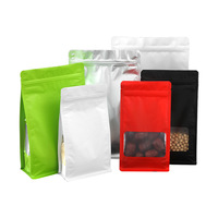Sachets d'emballage octogonaux colorés thermoscellables avec fenêtres frontales pour café, snacks, aliments pour chats/chiens/animaux de compagnie