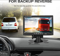 Monitor de Visión Trasera TFT LCD de Pantalla Ancha HD de 7 Pulgadas y 12 V, 24 V, 36 V con Cámara de Respaldo y Control Remoto para Ayuda de Marcha Atrás de Vehículos