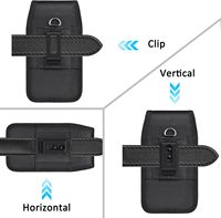 Op maat gemaakte telefoonholster voor iPhones 17, Samsung Galaxy S25, pen, kaart, draagbare opbergtas met riemclip
