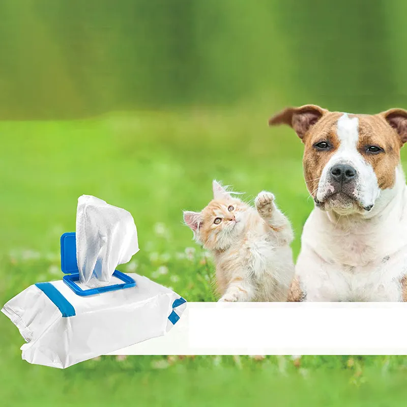 Toallitas húmedas para limpieza de orejas y dientes, toallitas húmedas para mascotas