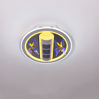 Ventilateur de plafond LED suspendu, luminaire intelligent invisible avec télécommande, lampe de plafond moderne pour salon, chambre à coucher, hôtel