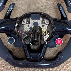 Utilisé pour Volkswagen <span class=keywords><strong>Golf</strong></span> 8 Polo GTI Modification de volant, volant en fibre de carbone à diode électroluminescente en carbone forgé - Product Image 5