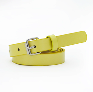 Nouvelle version coréenne de Ins Style rétro femmes broche mode décontracté ceintures minces de couleur vive avec boucle en métal - Product Image 5