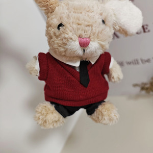Ensemble de vêtements en tissu unisexe pour poupées de 15 cm, comprenant un gilet et un <span class=keywords><strong>pull</strong></span>, pour poupées Sweet Rabbit, à partir de 14 ans - Product Image 2