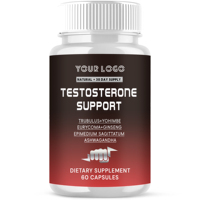 Compléments de vitalité masculine, capsules naturelles de renforcement de la testostérone avec extrait de Tribulus Terrestris, stimulant de la libido pour hommes, 60 capsules végétaliennes