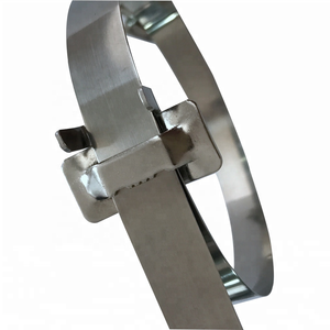 304 316 5/8 "3/4" 1/2 "Abrazadera de acero inoxidable recubierta de plástico flexible desnudo - Product Image 1