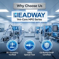 144 Core OM3 MPO to MPO Fiber Trunk Cable OFNP Plenum Rated 12x 12 Core MPO Female to Female High Density 10G 80cm Breakout