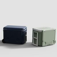 Glacière portable isolée à roulettes pour camping, pique-nique et barbecue, à fixation voiture, vente directe usine