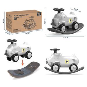 Toptan çok fonksiyonlu <span class=keywords><strong>2</strong></span> IN 1 çocuklar uçak sürme sallanan at oyuncakları bebek oyuncak araba oyuncak arabalar araç - Product Image 6
