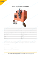 Machine de recyclage automatique de moteurs MR-816, extracteur de cuivre de stator de moteur à griffes de coupe pour ferraille