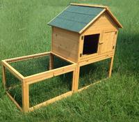 Maison à lapin en bois pour animaux de compagnie, 4 pattes, raboteuse, coloré, avec plateau, idéale pour courir en plein air