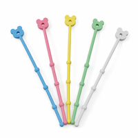 Attaches-câbles en silicone portables, réutilisables, ajustables, légers, imperméables et écologiques pour bureau, salle de bain et cuisine