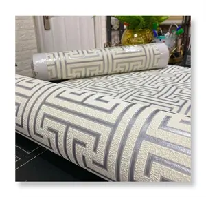 Papel tapiz de terciopelo de piel de ciervo pared gruesa para decorar el hogar papel tapiz de gamuza Simple moderno 3D papel tapiz para sala de estar