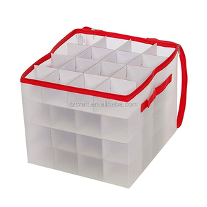 Boîte de rangement rectangulaire pour décorations de Noël Diviseur de conteneurs de Noël pour organiser 64 ornements de fête pour les vacances - Product Image 6