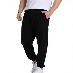 Pantalon de survêtement décontracté pour homme grande taille, taille mi-haute, coupe régulière, taille élastique, léger, écologique, imperméable, respirant, en polyester - Product Image 1