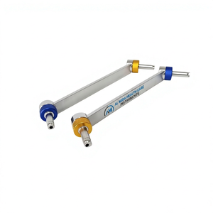 Double-End Surgical <b>Drill</b> <b>Guide</b> Sleeve Set With Blue And Gold Knobs For Orthopedic Procedures - Product Image 4